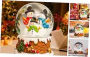 Snow Globes Glitter Water Globe Christmas Snowmen Musical Snow Globe
