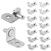 30pcs Shelf Pegs, 0.24 inch L-Shaped Shelf Support Pegs with Holes Cabinet