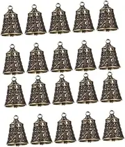 20 Pcs Pet Accessories Bell Bells Charms Cat Collar with Bell Copper Craft Bells Pet Collar Bell Retro Bells Rustic Bells Key Accessories Metal Men and Women Brass Vintage Pet Bell