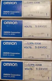 Omron G3PA-220B-US Solid State Relay Load 100 to 240VAC Input 5 to 24VDC