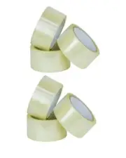 Wrap & Move 48mm x 50m 45um Clear Packing Tape - 6 Pack