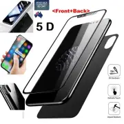 For Apple iPhone X 6s 7 8 Plus - 5D Full Cover Tempered Glass Screen Protector