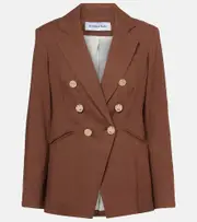 [Veronica Beard] Veronica Beard Elle Dickey linen-blend blazer AU 6 brown