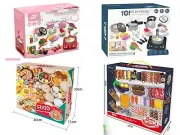 80/88PCS Role Play Chef Kitchen BBQ Cooking Pot Stove Set Toys Kids Gift AU