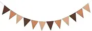 Party Decor 12 Flags 17cm Colorful Felt Banner Garlands Birthday Bunting Pennant Baby Shower Wedding Garland Flags Party Decoration Supplies (Color : Set18)