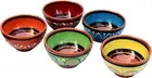 Salsa Bowls - Spanish Terracotta Multicolor Decor - Small Serving Bowl (European