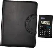 TEHAUX Pu Leather Zippered Portfolio Binder Large Business Folder Document Organizer Stylish and Elegant