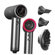 Hair Dryer with Diffuser for Curly Hair, 1500W Professional High Metal Gray