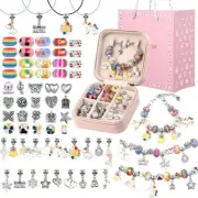 Charm Bracelet Making Kit Girls Beads for Jewelry Making Kit, Unicorns Arts