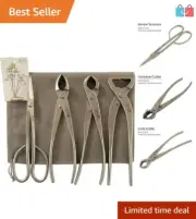 Complete Bonsai Toolkit: Concave Cutter, Knob Cutter, Scissors & Trunk Splitter