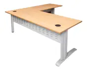 RL Span Beech Desk and Return