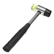 26MM Double Face Hammer Fibreglass Shaft Comfort Grip Rubber Plastic Head Mallet