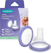 Lansinoh Comfort Fit Flange - Large, 2 Count, BPA Free and BPS Free