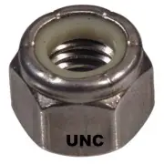 Qty 20 Hex Nyloc Nut 8-32 UNC Imperial Stainless Steel SS 304 A2 70