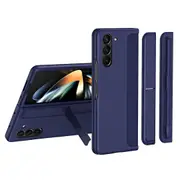 For Samsung Galaxy Z Fold5 5g Rubberized Phone Cover Kickstand Hard Pc Phone Case With Pen And Pen Holder