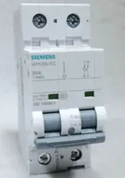 SIEMENS DC Miniature Circuit Breaker MCB 2P 5SY5225-7CC DC 25A
