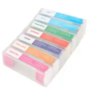 35pcs Biology Glass Prepared Microscope Slides Lab Specimens Set CT