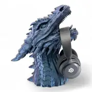 Dragon Headphone Stand & Headset Holder - 12 Inch Tall Dragon Bust Statue