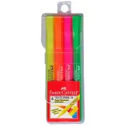 Faber-Castell Textliner 38 Pocket Highlighters 4 Pack