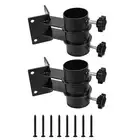 2pcs Outdoor Patio Umbrella Holder Base Clamp Stand Mount Bracket Deck Railing