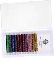 SHERCHPRY 6 Pairs Fluffy Lash Clusters Glitter Eyelash Extensions Kit Individual False Eyelashes for Cosplay Makeup Random