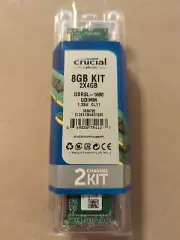 Crucial 8GB RAM Kit 2X4GB DDR3L-1600 UDIMM CT2K51264BD160B