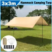 Camping Tarp Waterproof, 10x10FT Heavy Duty Hammock Rain Fly Tarp,Lightweight.