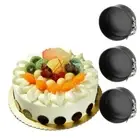 Carbon Steel 5in Round Cake Tin Non Stick Spring Form Loose Base Baking Pan-Tray