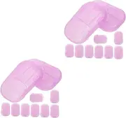 30 Boxes Portable Travel Soap Hand Washing Soap Slices Soap Flakes Travel Supplies Small Soap Slice Travel Soap Slices Portable Soap Slices