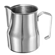 Milk Frothing Pitcher, 17oz / 500ml Milk Frother Cup, Extended Spout Silver