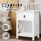Artiss Set of 2 Bedside Tables Drawers Side Table Nightstand Lamp Chest Unit Cab