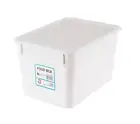 12x 9L Food Grade Containers White Plastic Storage Box with Lids Fridge Freezer