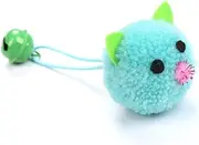 Kisangel 5pcs Cat Mouse Head Plush Chew Adorable Sound Making Teaser Balls for Cats for Chewing and Playing Random Random Color