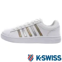 在飛比找蝦皮購物優惠-K-SWISS 96154-923 白X金X銀 Court 