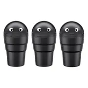 3pcs Car Trash Can Portable Cute Garbage Bin for Car Waste Storage Container
