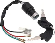 Ignition Key Switches 4 Wires Ignition Switch Key for JH70 Motorcycle Motorbike Ignition Barrel Key Switch