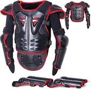 StarknightMT Motorcycle kids Armor Suit Dirt Bike Gear Elbow Knee Pads Chest Belly Protector Motocross Riding Guards Set