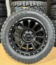 20x9 Pro Comp PXA34 Rockwell Black Wheels 32 AT Tires 6x5.5 Chevy Silverado 1500