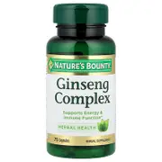 Nature's Bounty, Ginseng Complex, 75 Capsules