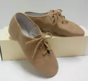 BLOCH LEATHER Splitsole JAZZ OXFORD SHOE TAN Child LADIES S0405L S0405G Jazzsoft