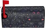 Constellation Star Clusters Galaxies Magnetic Mailbox Covers,Post Box Cover Standard Size 21x18 Inches For Outdoor Garden Home Decor