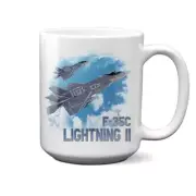 F-35C Lightning II In The Clouds 15oz Mug