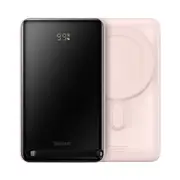 Baseus Magnetic Bracket Wireless Fast Charge Power Bank 10000mAh 20W - Pink