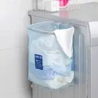 Nylon Mesh Dirty Clothes Basket Foldable Laundry Hamper Laundry Tote Bag Home