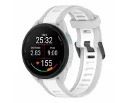 Apple Watch Dual Colour Silicone Watch Straps - Grey & White, Large (42/44/45/46/49mm)