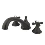 Kingston Brass KS5535AX Two-Handle Roman Tub Faucet, Bronze