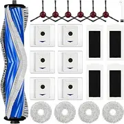 Pack of 22 accessories for Ecovacs Deebot T30 Omni / T30 Pro Omni robot vacuum cleaner, 1 main brush, 6 dust bags, 4 wipes, 4 filters, 6 side brushes, 1 cleaning brush