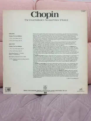 CHOPIN - The Four Ballades NICOLAI PETROV 英版 LP