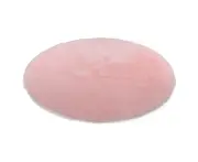 Fluffy Blush Round Rugs for Kids' Room,Furry Circle Carpet (140cm,Pink) for Teen Girls