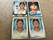 LOT (4) PHILADELPHIA PHILLIES RYHS HOSKINS 2019 TOPPS GALLERY W/ ARTISTS PROOF